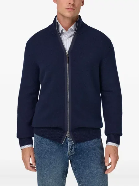 Cardigan Boggi Milano din cașmir albastru