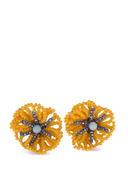 Обеци Rosantica мъниста жълто