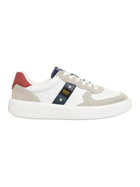 Lniane sneakersy Blauer białe