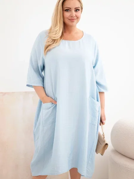 Rochie mini Kesi Włoski albastru