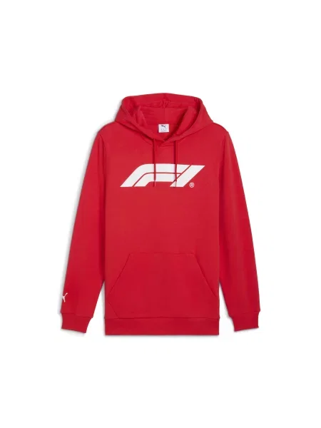 Худи Puma с автографом красное