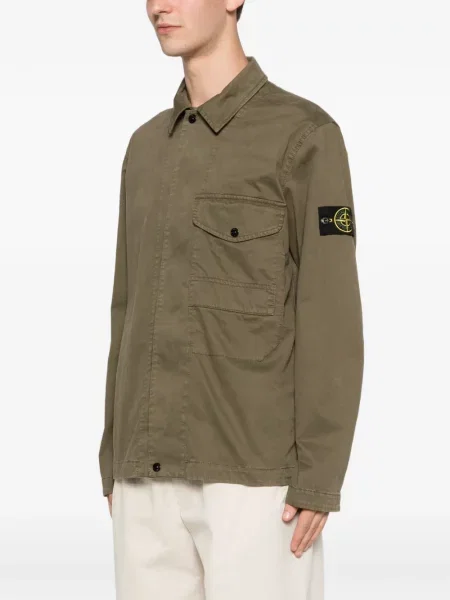 Риза Stone Island камъни зелено