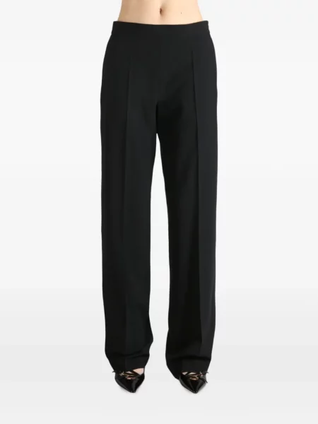 Pantaloni The Row tricotate negru