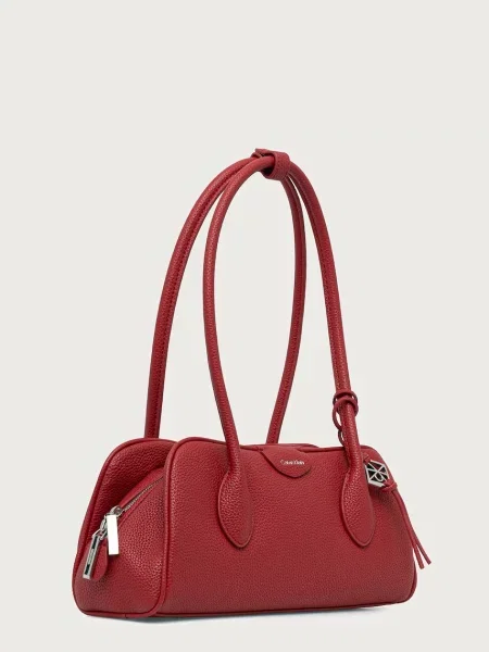 Calvin Klein torebka bagietka czerwona
