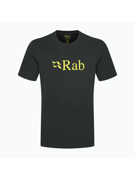 Мъжка тениска Rab Stance Logo beluga/pollen сиво