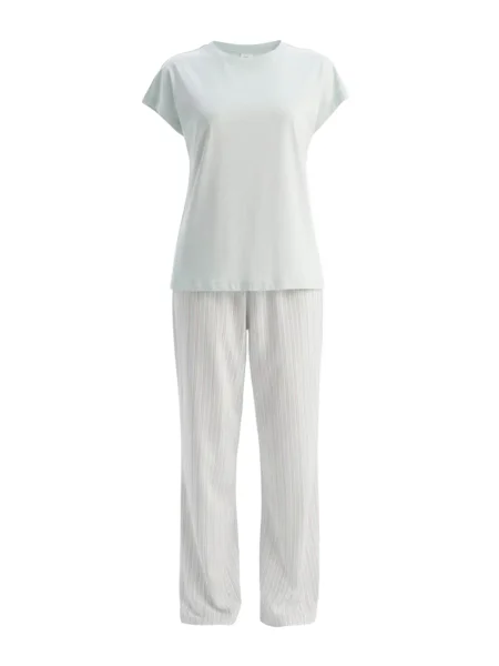 Dagi Pijama / verde mentă gri