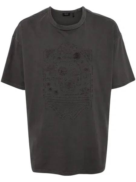 Тениска Five Cm бродирана сиво