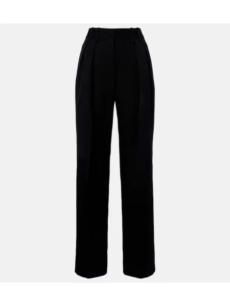 Pantaloni Jil Sander de lână negru