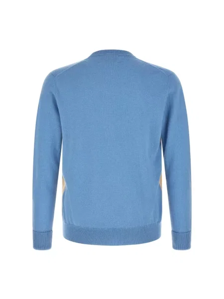Sweter Ballantyne z kaszmiru niebieski