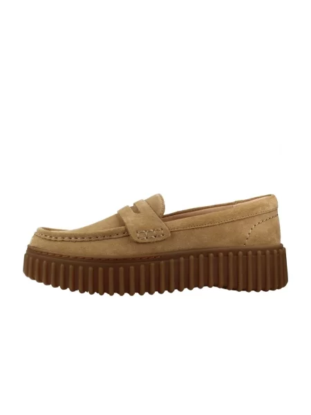 Mokasíny Clarks hnedá