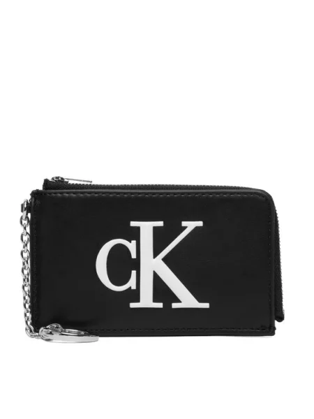 Calvin Klein Novčanik BOLD / srebro crna