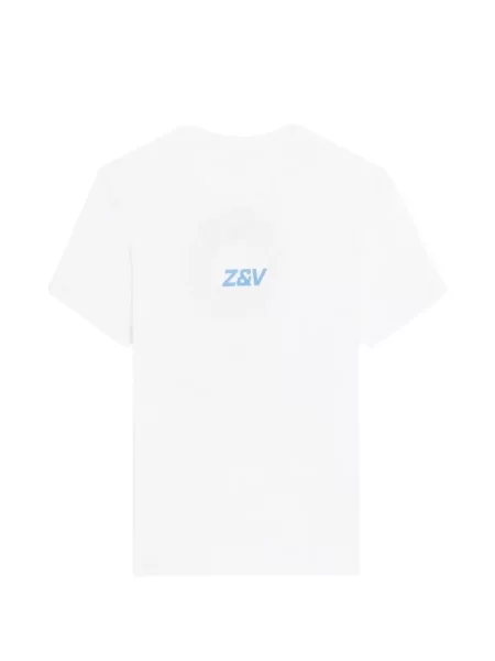 Tricou Zadig&voltaire scurt alb