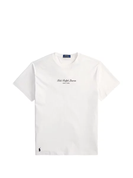 Поло тениска Polo Ralph Lauren с автограф синьо