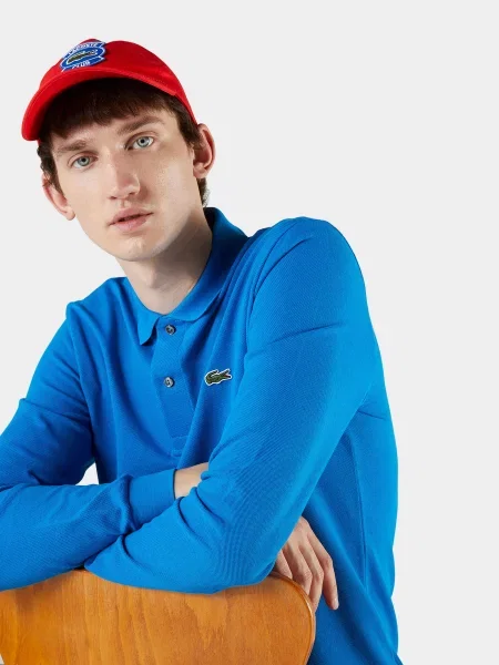 Поло Lacoste синее