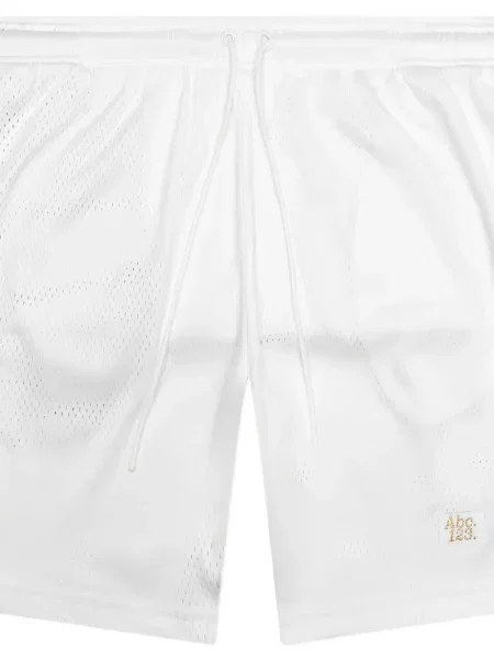 Pantaloni scurți Advisory Board Crystals plasă de cristal alb