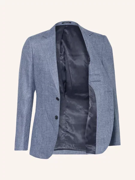 Reiss Oblekové Sako Gould Regular Fit Ze Lnu modrá