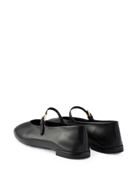 Кожени балеринки Prada черно
