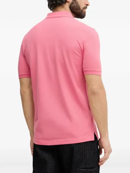 Tricou polo Gant cu broderie roz