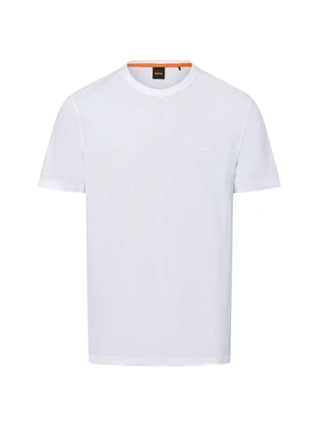 T-shirt o kroju regular fit z teksturowanej bawełny Model TEGOOD' Boss Orange biała