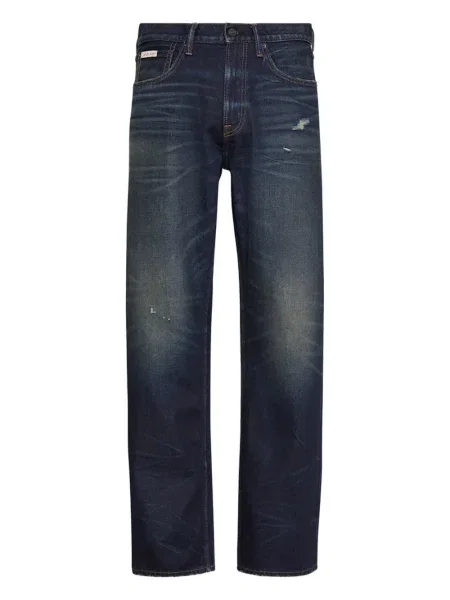 Blugi Calvin Klein Jeans zdrențuiți albastru