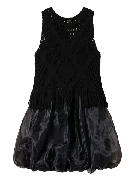 Mała mały sukienka mini Twinset garniturowa czarna