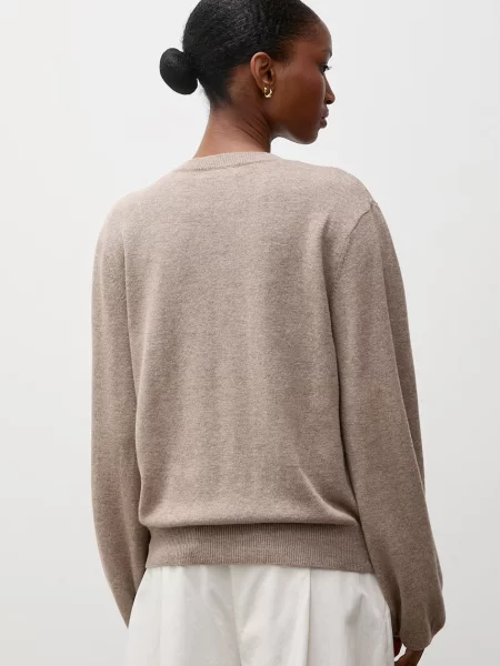 Answear.LAB sweter wełniany brązowy