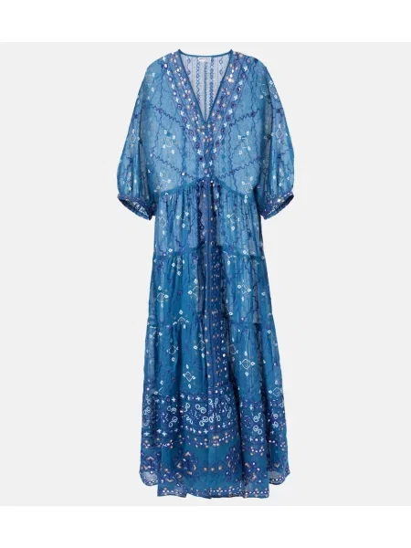 Sukienka Juliet Dunn z nadrukiem niebieska