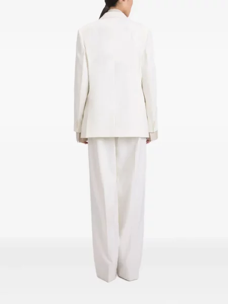 Geacă Victoria Beckham de lână alb