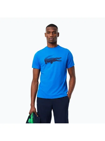 Tricou de tenis pentru bărbați Lacoste gipsy albastru