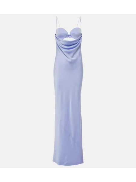 Rochie Alex Perry din satin drapată violet