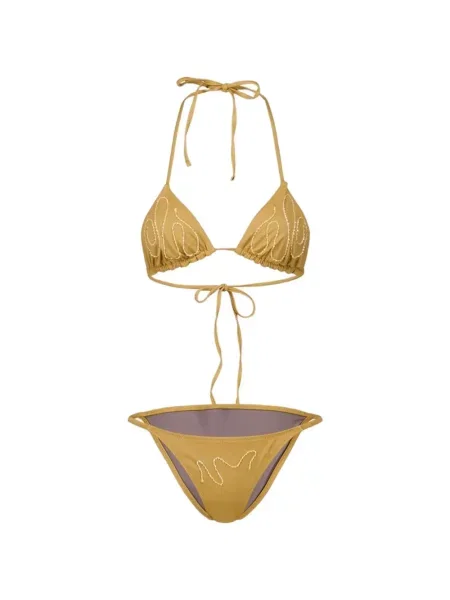 Costum de baie doua piese Paloma Wool de lână galben