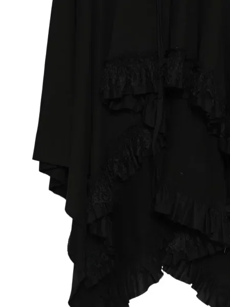 Fustă midi Ann Demeulemeester din dantelă negru