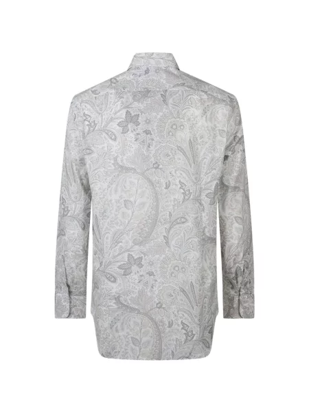 Cămașă Etro cu model paisley alb