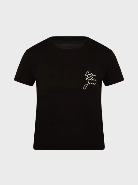 Дитяча футболка Calvin Klein Jeans чорна