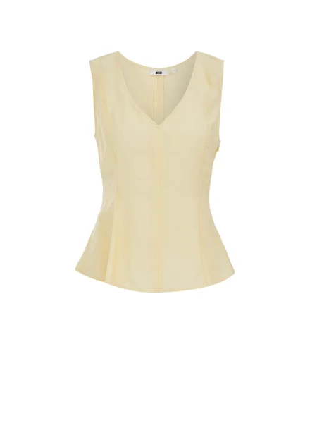 WE Fashion Top pastel galben
