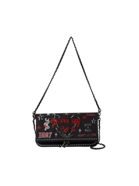 Torebka Zadig & Voltaire zamszowa czarna