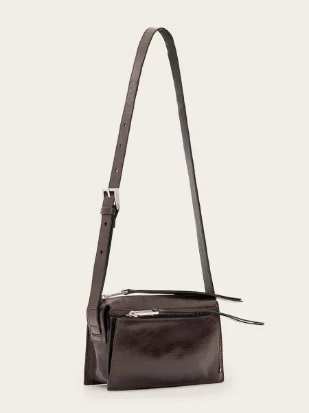 Кожаная сумка Allsaints