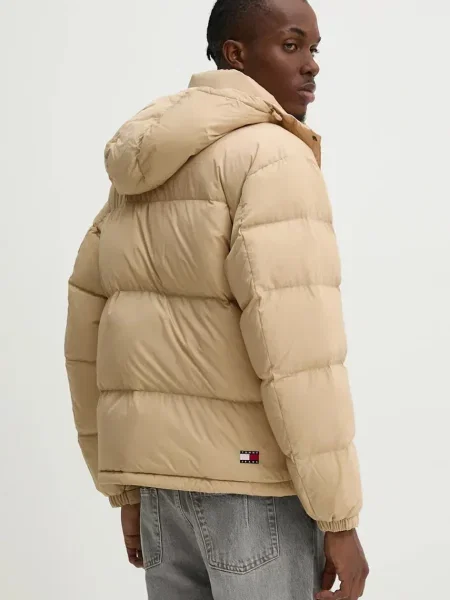 Tommy Jeans kurtka puchowa beżowa