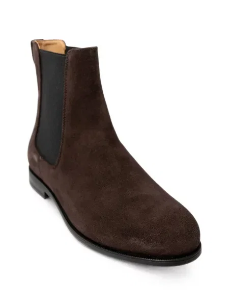 Botine chelsea Boss din piele de căprioară maro