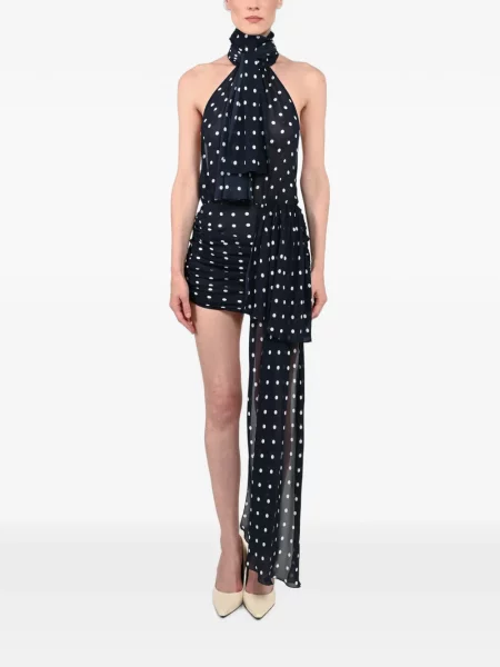 Rochie Rowen Rose cu buline cu volane albastru
