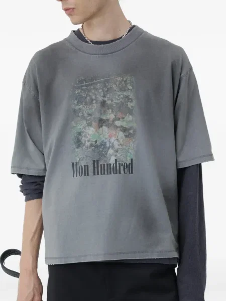 Tricou Won Hundred gri