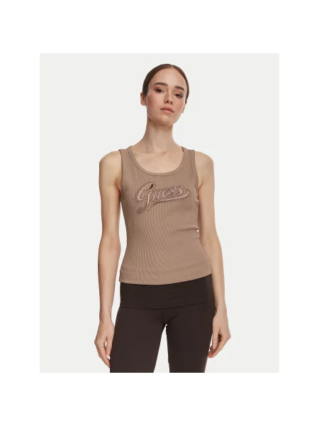 Guess Felső Világosbarna Slim Fit