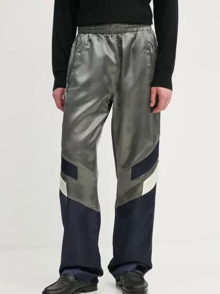 Kalhoty Études Studio vzorované zelená