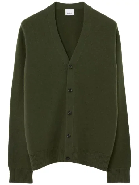 Cardigan Burberry din cașmir verde