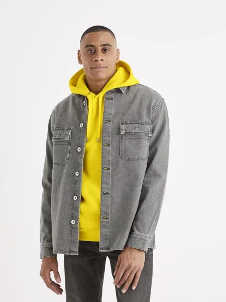 Kavbojska srajca Celio siva