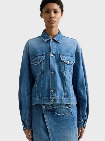 Джинсова куртка Replay блакитна