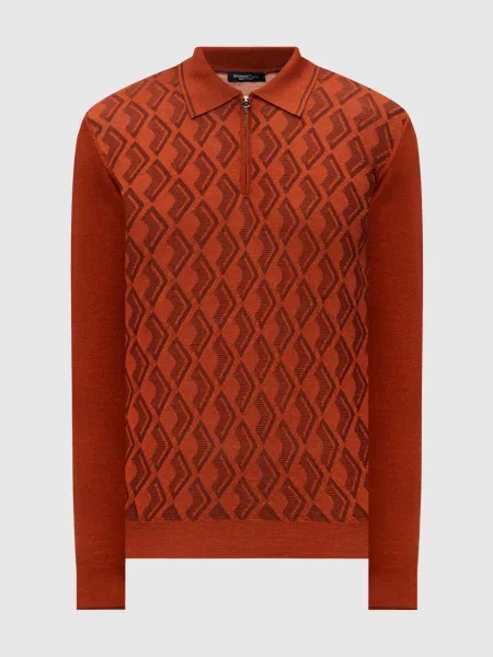 Шерстяное поло Stefano Ricci коричневое