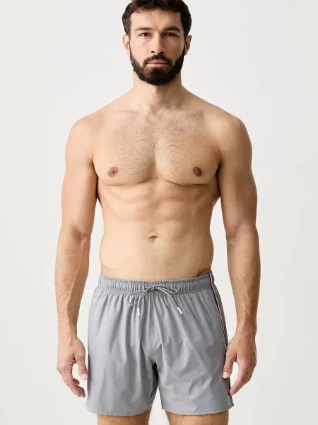BOSS pantaloni scurți de baie bărbați Iconic gri