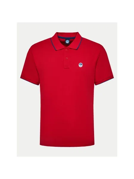 North Sails Polo majica Regular Fit rdeča