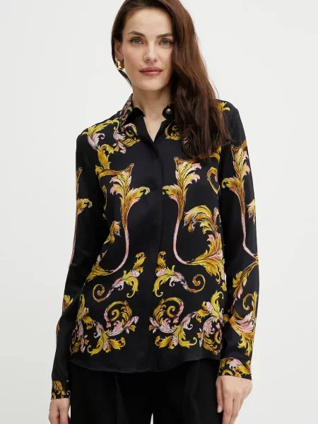 Versace Jeans Couture cămașă cu guler clasic regular negru